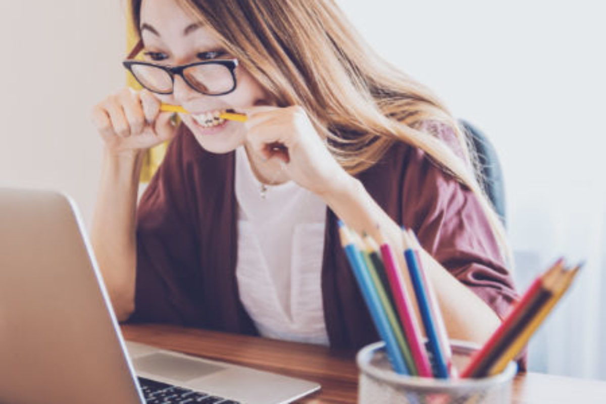 candidate completing unsupervised online assessments
